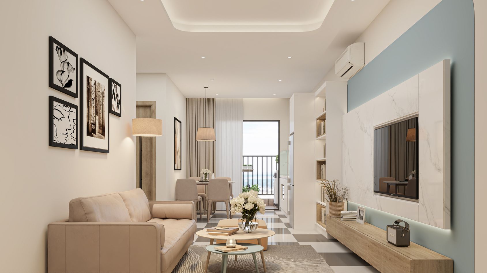 nội thất căn hộ phenikaa tower hòa lạc